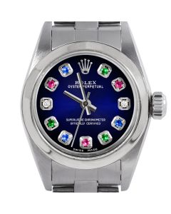 Rolex Oyster Perpetual 24mm Stainless Steel 6700-SS-BLV-ERDS-SMT-OYS