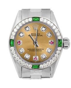 Rolex Oyster Perpetual 24mm Stainless Steel 6700-SS-CHM-8D3R-4EMD-JBL
