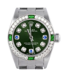 Rolex Oyster Perpetual 24mm Stainless Steel 6700-SS-GRN-8D3S-4EMD-OYS
