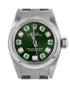 Rolex Oyster Perpetual 24mm Stainless Steel 6700-SS-GRN-ADE-SMT-OYS