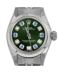 Rolex Oyster Perpetual 24mm Stainless Steel 6700-SS-GRN-ADS-SMT-JBL