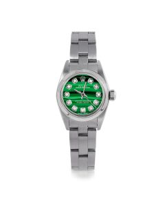 Rolex Oyster Perpetual 24mm Stainless Steel 6700-SS-MLC-DIA-AM-SMT-OYS