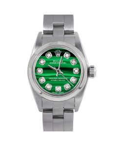 Rolex Oyster Perpetual 24 mm Stainless Steel 6700-SS-MLC-DIA-AM-SMT-OYS