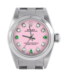 Rolex Oyster Perpetual 24mm Stainless Steel 6700-SS-PNK-8D3E-SMT-OYS