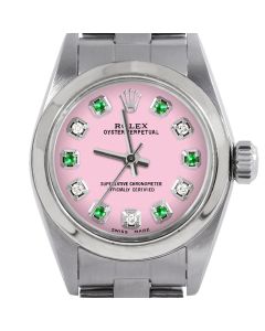Rolex Oyster Perpetual 24mm Stainless Steel 6700-SS-PNK-ADE-SMT-OYS