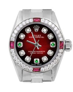 Rolex Oyster Perpetual 24mm Stainless Steel 6700-SS-RDV-8D3E-4RBY-JBL