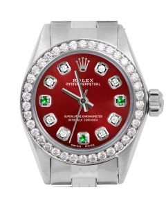 Rolex Oyster Perpetual 24mm Stainless Steel 6700-SS-RED-8D3E-BDS-JBL