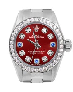 Rolex Oyster Perpetual 24mm Stainless Steel 6700-SS-RED-8D3S-BDS-JBL