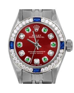 Rolex Oyster Perpetual 24mm Stainless Steel 6700-SS-RED-ADE-4SPH-JBL