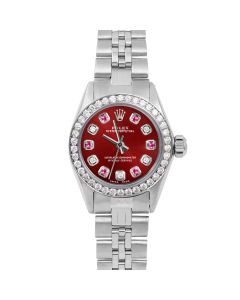 Rolex Oyster Perpetual 24mm Stainless Steel 6700-SS-RED-ADR-BDS-JBL-FD