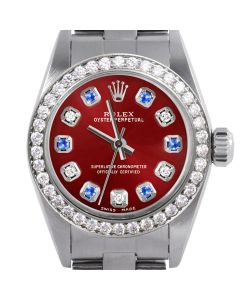 Rolex Oyster Perpetual 24mm Stainless Steel 6700-SS-RED-ADS-BDS-OYS