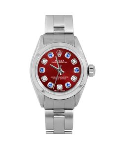 Rolex Oyster Perpetual 24mm Stainless Steel 6700-SS-RED-ADS-SMT-OYS-FD