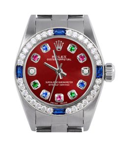 Rolex Oyster Perpetual 24mm Stainless Steel 6700-SS-RED-ERDS-4SPH-OYS
