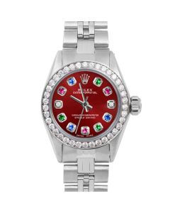 Rolex Oyster Perpetual 24mm Stainless Steel 6700-SS-RED-ERDS-BDS-JBL-FD