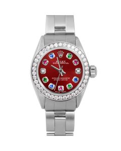 Rolex Oyster Perpetual 24mm Stainless Steel 6700-SS-RED-ERDS-BDS-OYS-FD