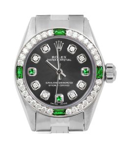 Rolex Oyster Perpetual 24mm Stainless Steel 6700-SS-RHO-8D3E-4EMD-JBL