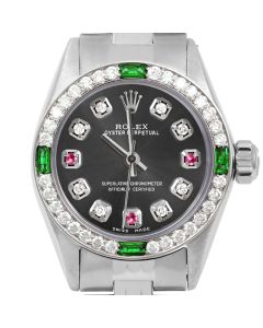 Rolex Oyster Perpetual 24mm Stainless Steel 6700-SS-RHO-8D3R-4EMD-JBL