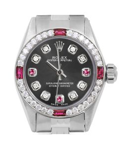 Rolex Oyster Perpetual 24mm Stainless Steel 6700-SS-RHO-8D3R-4RBY-JBL