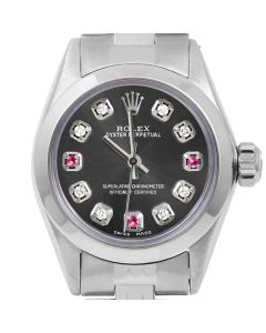 Rolex Oyster Perpetual 24mm Stainless Steel 6700-SS-RHO-8D3R-SMT-JBL