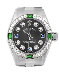 Rolex Oyster Perpetual 24mm Stainless Steel 6700-SS-RHO-8D3S-4EMD-JBL