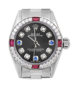 Rolex Oyster Perpetual 24mm Stainless Steel 6700-SS-RHO-8D3S-4RBY-JBL