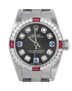 Rolex Oyster Perpetual 24mm Stainless Steel 6700-SS-RHO-8D3S-4RBY-OYS