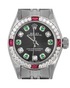 Rolex Oyster Perpetual 24mm Stainless Steel 6700-SS-RHO-ADE-4RBY-JBL
