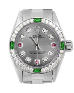 Rolex Oyster Perpetual 24mm Stainless Steel 6700-SS-SLT-8D3R-4EMD-JBL