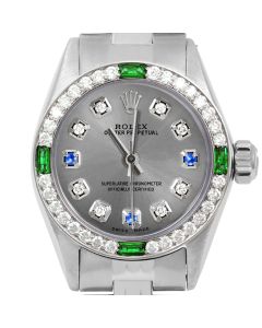 Rolex Oyster Perpetual 24mm Stainless Steel 6700-SS-SLT-8D3S-4EMD-JBL