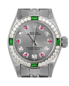 Rolex Oyster Perpetual 24mm Stainless Steel 6700-SS-SLT-ADR-4EMD-JBL