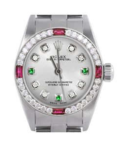 Rolex Oyster Perpetual 24mm Stainless Steel 6700-SS-SLV-8D3E-4RBY-OYS
