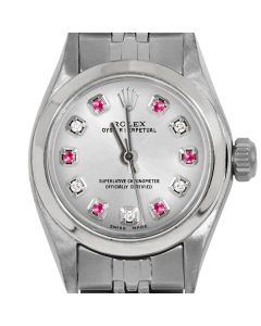 Rolex Oyster Perpetual 24mm Stainless Steel 6700-SS-SLV-ADR-SMT-JBL