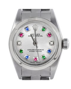 Rolex Oyster Perpetual 24mm Stainless Steel 6700-SS-SLV-ERDS-SMT-OYS