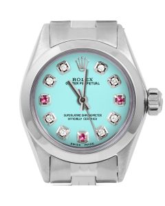 Rolex Oyster Perpetual 24mm Stainless Steel 6700-SS-TRQ-8D3R-SMT-JBL