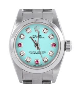 Rolex Oyster Perpetual 24mm Stainless Steel 6700-SS-TRQ-8D3R-SMT-OYS