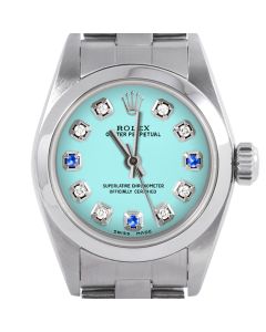 Rolex Oyster Perpetual 24mm Stainless Steel 6700-SS-TRQ-8D3S-SMT-OYS