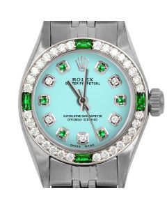 Rolex Oyster Perpetual 24mm Stainless Steel 6700-SS-TRQ-ADE-4EMD-JBL