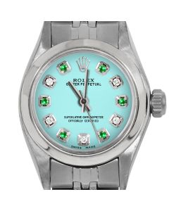 Rolex Oyster Perpetual 24mm Stainless Steel 6700-SS-TRQ-ADE-SMT-JBL