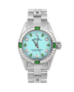 Rolex Oyster Perpetual 24mm Stainless Steel 6700-SS-TRQ-ADE-SMT-JBL-FD