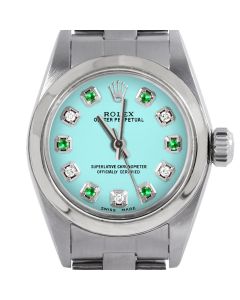 Rolex Oyster Perpetual 24mm Stainless Steel 6700-SS-TRQ-ADE-SMT-OYS
