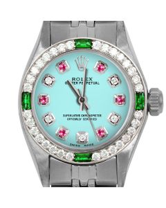 Rolex Oyster Perpetual 24mm Stainless Steel 6700-SS-TRQ-ADR-4EMD-JBL