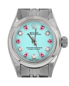 Rolex Oyster Perpetual 24mm Stainless Steel 6700-SS-TRQ-ADR-SMT-JBL