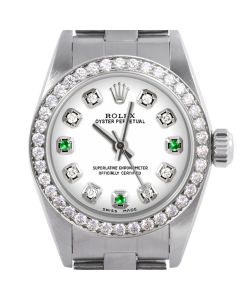 Rolex Oyster Perpetual 24mm Stainless Steel 6700-SS-WHT-8D3E-BDS-OYS