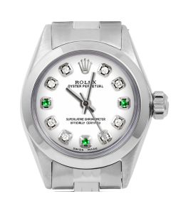 Rolex Oyster Perpetual 24mm Stainless Steel 6700-SS-WHT-8D3E-SMT-JBL