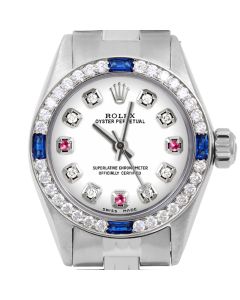 Rolex Oyster Perpetual 24mm Stainless Steel 6700-SS-WHT-8D3R-4SPH-JBL