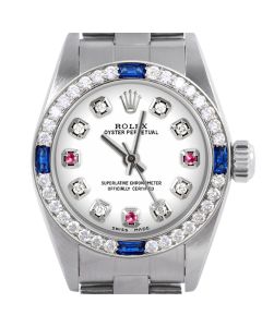 Rolex Oyster Perpetual 24mm Stainless Steel 6700-SS-WHT-8D3R-4SPH-OYS