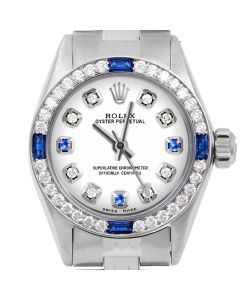 Rolex Oyster Perpetual 24mm Stainless Steel 6700-SS-WHT-8D3S-4SPH-JBL