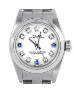 Rolex Oyster Perpetual 24mm Stainless Steel 6700-SS-WHT-8D3S-SMT-OYS