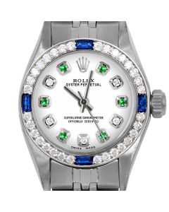 Rolex Oyster Perpetual 24mm Stainless Steel 6700-SS-WHT-ADE-4SPH-JBL
