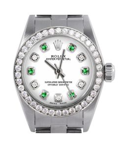 Rolex Oyster Perpetual 24mm Stainless Steel 6700-SS-WHT-ADE-BDS-OYS
